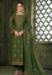 Picture of Beautiful Chiffon Sea Green Straight Cut Salwar Kameez