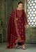 Picture of Admirable Chiffon Maroon Straight Cut Salwar Kameez