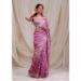 Picture of Lovely Georgette Pale Violet Red Saree