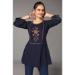 Picture of Sightly Chiffon Navy Blue Kurtis & Tunic