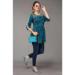 Picture of Radiant Chiffon Midnight Blue Kurtis & Tunic