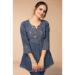 Picture of Shapely Chiffon Dark Slate Grey Kurtis & Tunic