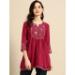 Picture of Exquisite Chiffon Maroon Kurtis & Tunic