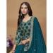 Picture of Pretty Chiffon Teal Anarkali Salwar Kameez