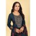 Picture of Ideal Silk Dark Slate Grey Readymade Salwar Kameez