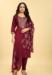 Picture of Ideal Silk Brown Readymade Salwar Kameez