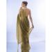 Picture of Appealing Chiffon & Satin Dark Olive Green Saree