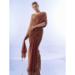 Picture of Comely Chiffon & Satin Maroon Saree