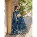 Picture of Charming Net Steel Blue Lehenga Choli