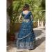 Picture of Charming Net Steel Blue Lehenga Choli