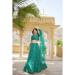 Picture of Excellent Net Dark Cyan Lehenga Choli