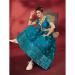 Picture of Gorgeous Net Teal Lehenga Choli