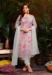 Picture of Comely Organza Silver Readymade Salwar Kameez