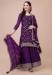 Picture of Chiffon Saddle Brown Straight Cut Salwar Kameez