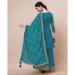 Picture of Wonderful Chiffon Teal Straight Cut Salwar Kameez