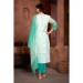 Picture of Organza Light Steel Blue Readymade Salwar Kameez