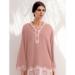 Picture of Beautiful Chiffon Rosy Brown Kurtis & Tunic