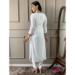 Picture of Pleasing Chiffon Off White Readymade Salwar Kameez