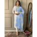 Picture of Pleasing Chiffon Off White Readymade Salwar Kameez