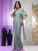 Picture of Charming Chiffon Slate Grey Saree