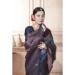 Picture of Sublime Silk Dark Slate Grey Saree