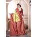 Picture of Sightly Silk Dark Khaki Saree