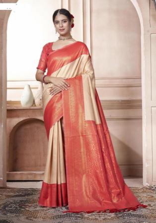 Picture of Superb Silk Rosy Brown Saree