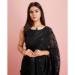 Picture of Ideal Georgette Black Saree