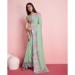 Picture of Wonderful Georgette Dark Sea Green Saree