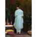 Picture of Chiffon Light Steel Blue Readymade Salwar Kameez