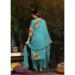 Picture of Taking Chiffon Dark Cyan Readymade Salwar Kameez