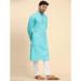 Picture of Comely Cotton Pale Turquoise Kurtas