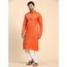 Picture of Resplendent Cotton Sandy Brown Kurtas