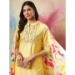 Picture of Appealing Chiffon Light Yellow Readymade Salwar Kameez