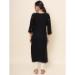 Picture of Wonderful Rayon Black Kurtis & Tunic