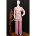 Picture of Georgette Rosy Brown Straight Cut Salwar Kameez