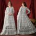 Picture of Delightful Georgette White Anarkali Salwar Kameez