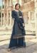 Picture of Georgette Midnight Blue Straight Cut Salwar Kameez