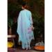 Picture of Lovely Organza Light Blue Readymade Salwar Kameez