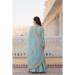 Picture of Wonderful Georgette Light Steel Blue Readymade Gown