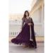 Picture of Gorgeous Georgette Dark Olive Green Readymade Gown
