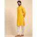 Picture of Charming Rayon & Cotton Yellow Kurtis And Tunic