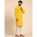 Picture of Charming Rayon & Cotton Yellow Kurtis And Tunic