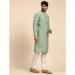 Picture of Taking Silk Dark Sea Green Kurtis & Tunic