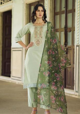 Picture of Magnificent Rayon Dark Sea Green Readymade Salwar Kameez