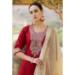 Picture of Wonderful Rayon Fire Brick Readymade Salwar Kameez