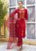 Picture of Classy Rayon Dark Red Readymade Salwar Kameez