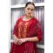 Picture of Classy Rayon Dark Red Readymade Salwar Kameez