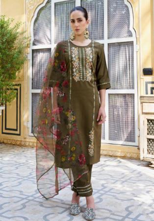 Picture of Amazing Rayon Brown Readymade Salwar Kameez