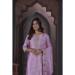 Picture of Chiffon Rosy Brown Straight Cut Salwar Kameez